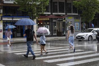 Riesgo amarillo por lluvias y tormentas en Burgos este lunes