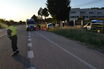 Fallece tras colisionar contra una señal en la N-234 en Burgos