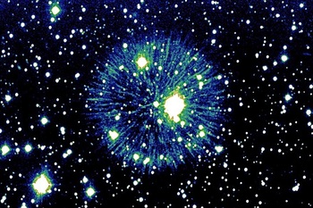 Una colisión estelar de hace 850 años