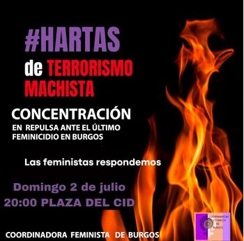 La Coordinadora Feminista de Burgos convoca a la misma hora