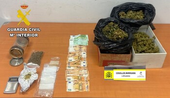 Detenido con 1.350 gramos de marihuana en la Bureba