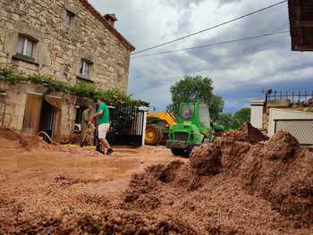 Tarde de fuertes lluvias y granizadas en Burgos
