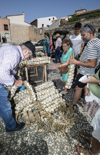 Castrojeriz celebra su tradicional Feria del Ajo con alegría