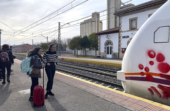 La estación de tren de Briviesca recupera a los estudiantes