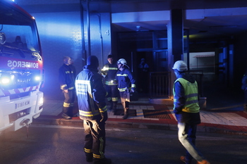 Un incendio obliga a desalojar un edificio en Briviesca
