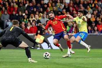 España y Brasil firman tablas en un partido poco amistoso